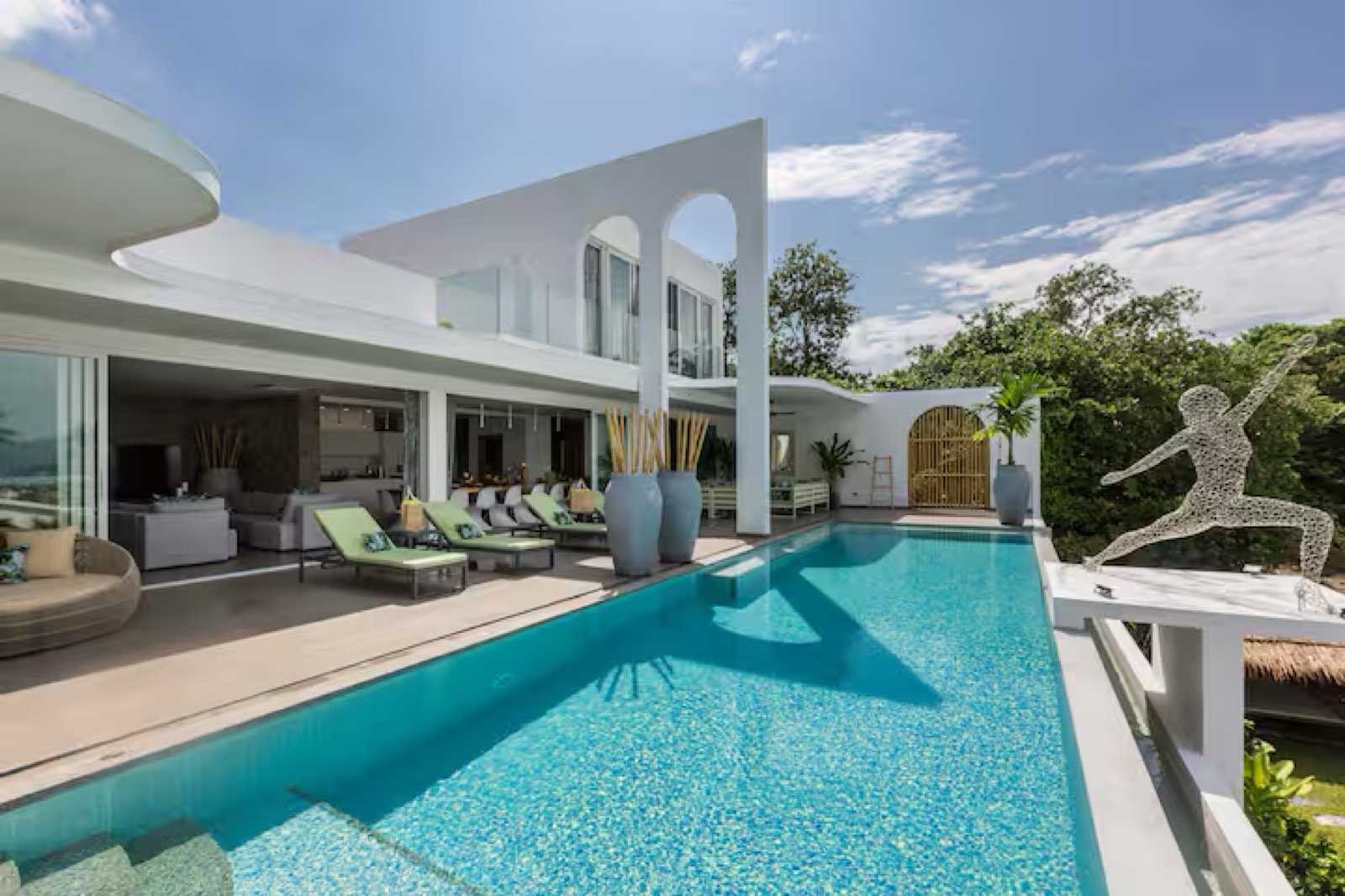 Villa contemporaine avec piscine à débordement, Koh Samui